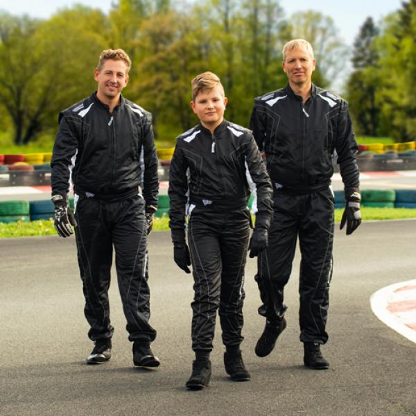 Speed Kartoverall SILVERSTONE RS-2 schwarz/weiß Gr. XL